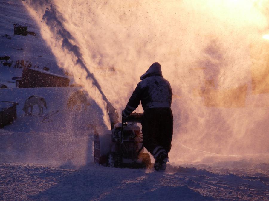 Snowplowing