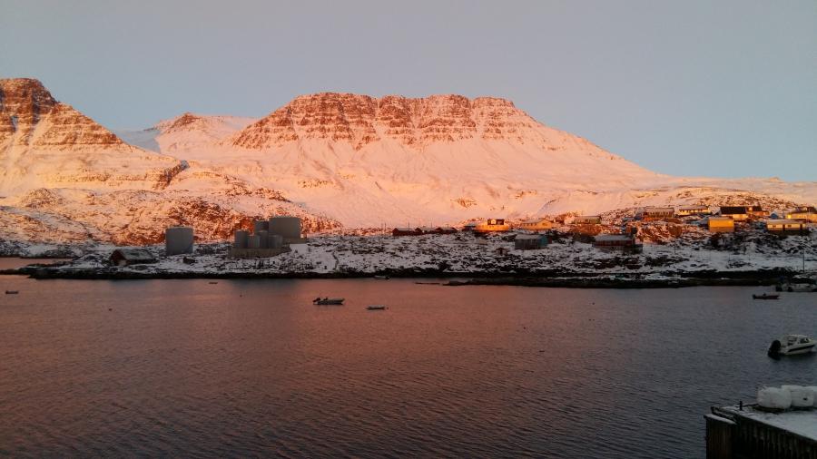 Soon, we won't see the sun for a while. Qeqertarsuaq, 25 November 2019