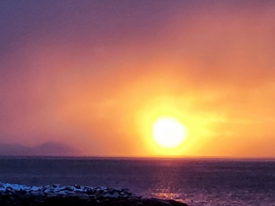 Solen brænder