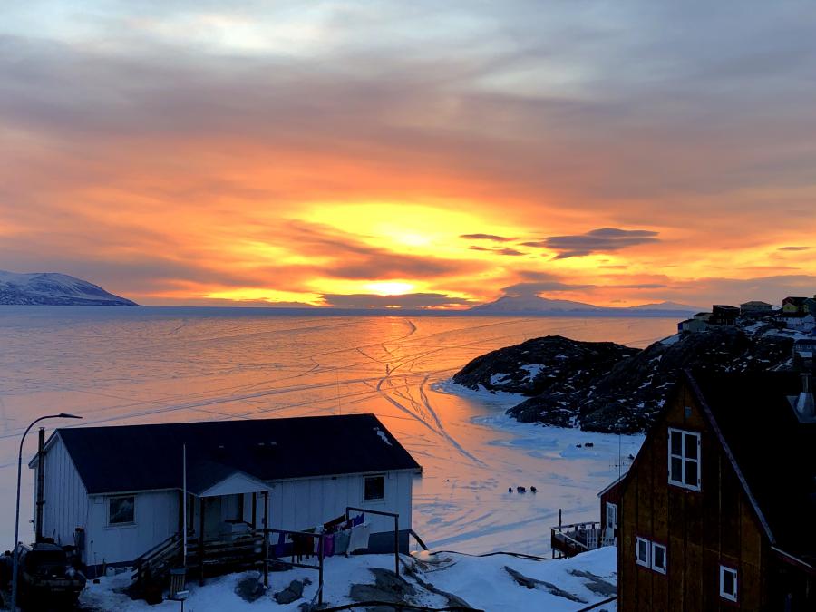 Unnulaami seqineq. Uummannaq, apriilip 14-at 2020