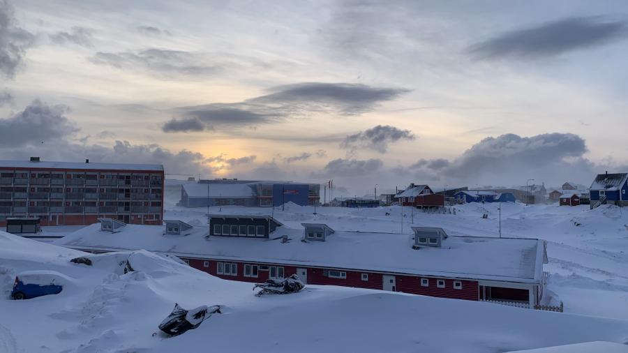 Sila anorlertukasiulluni perserlunilu, igalaakkut itsuarlunga kusanarpallaaqimmat assilisara. Sisimiut, januaarip 23-at 2022