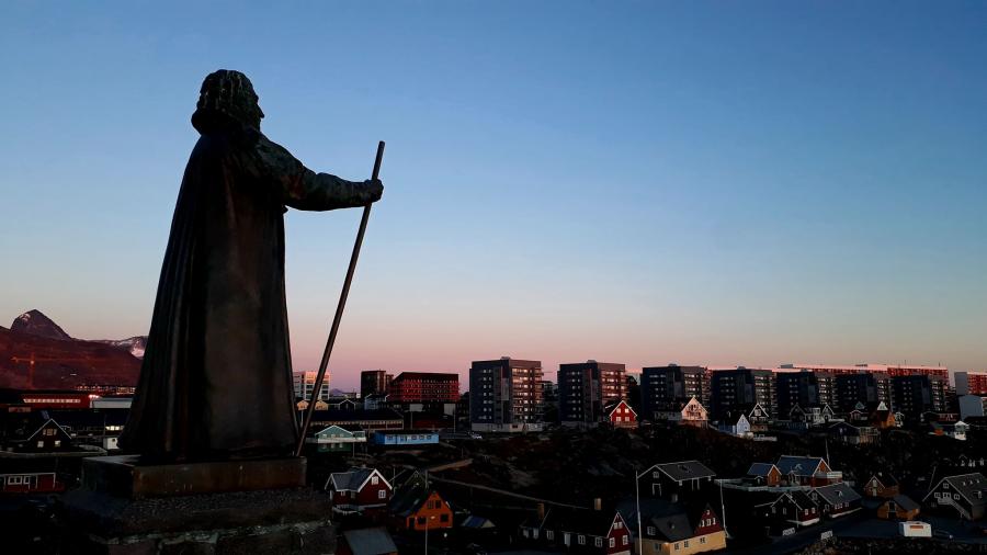 The "famous" statue in Nuuk