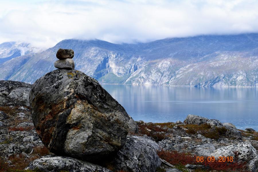 Sten på sten i Ameralik ved Nuuk, 8. september 2018