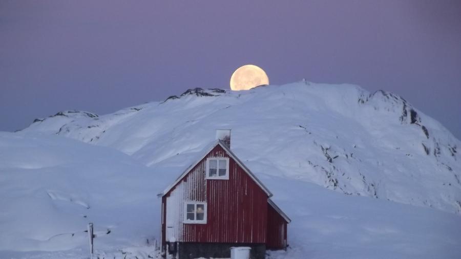 Månenedgang d. 3. december 2017