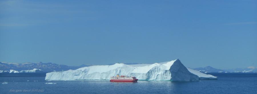 Sarfaq Ittup iluliarsuaq saneqqukkaa. Ilulissat, juuli 11-at 2021