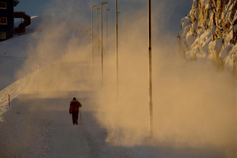 Vejen 400-rtalik i Nuuk,  januar 2018