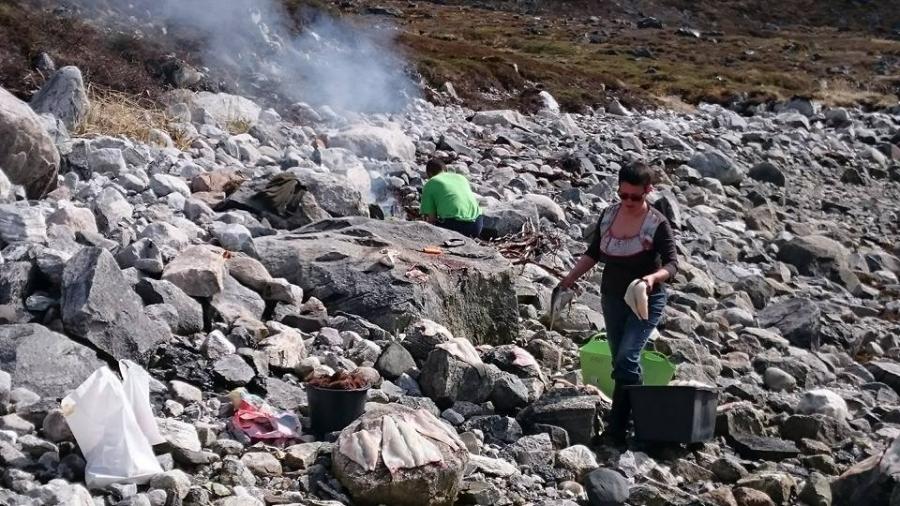 Summer is here, we're using the gifts of the land and the ocean, and how wonderful it is to cook outside in good weather
