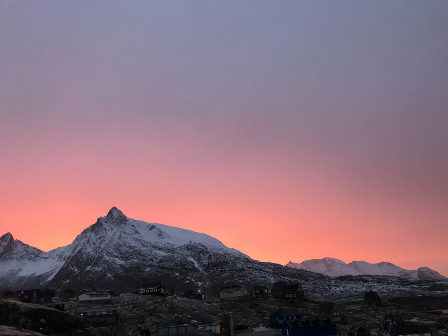 Solnedgang Kuummiut
