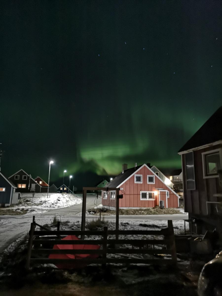 This photo was taken just after dinner on Sunday, Narsaq 4 November 2018