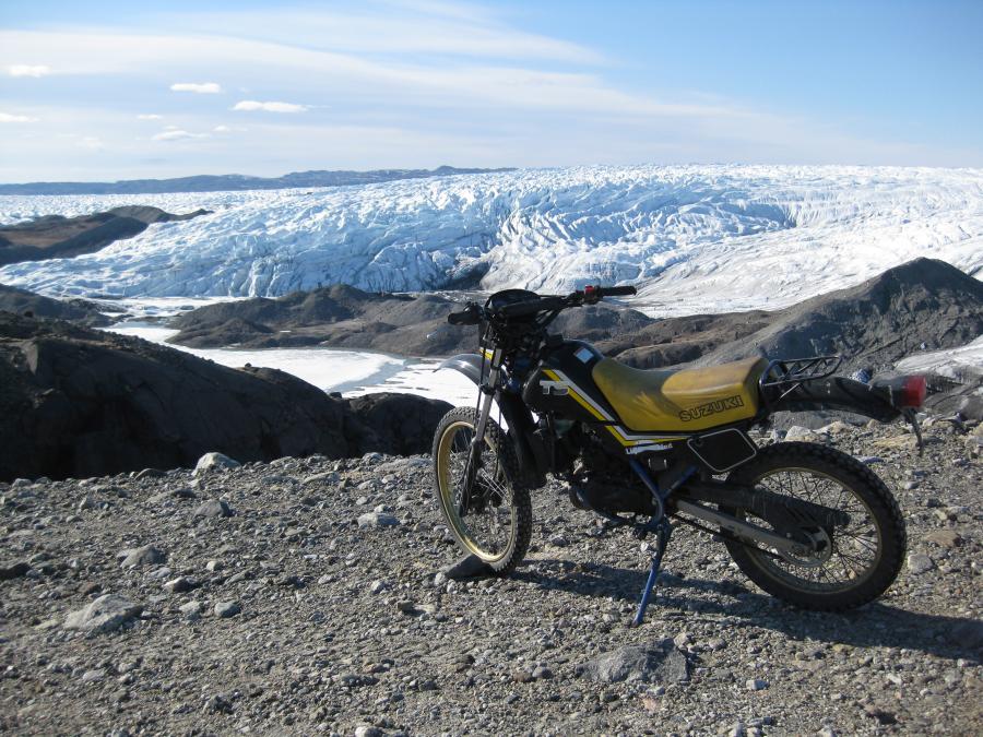 Knallert ved indlandsisen, Kangerlussuaq.