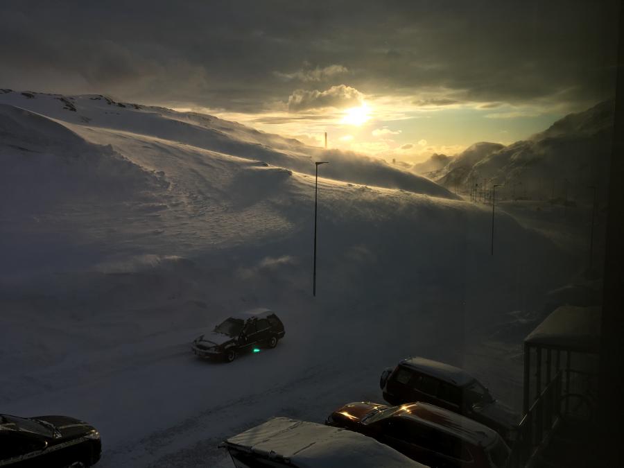 Vinter i Nuuk, januar 2017