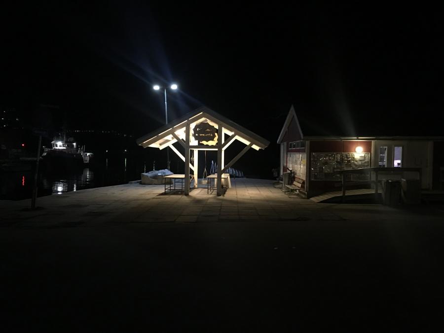 Brættet i Qaqortoq By Night