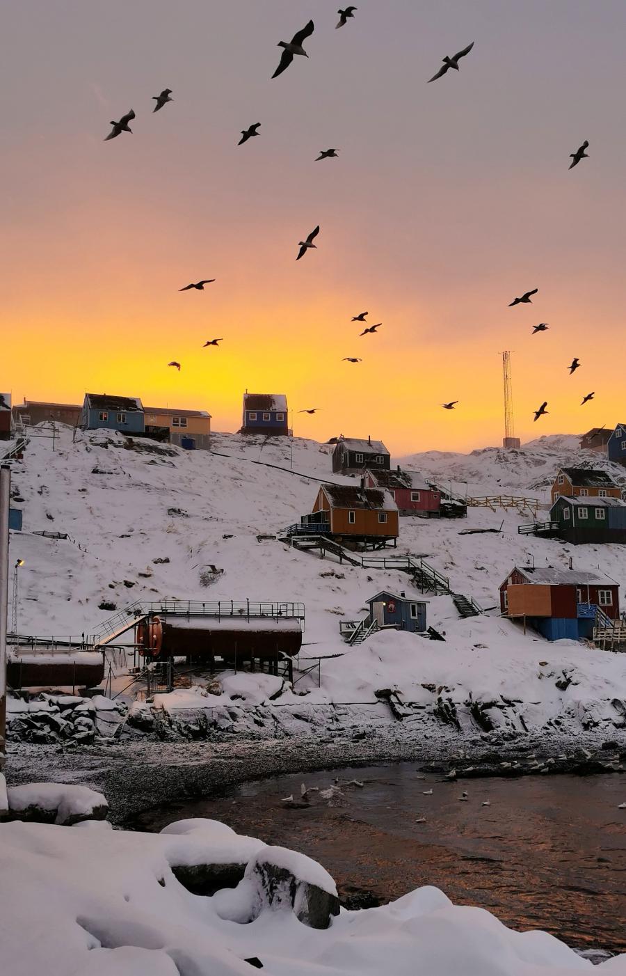 Seqineq akisiguttoq. Sarfannguaq, decembarip 2-at 2021