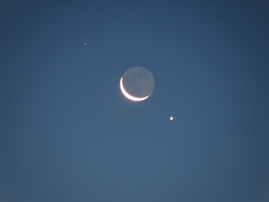 Early morning moon
