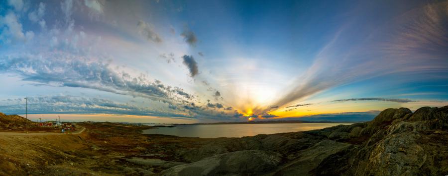 Solnedgang