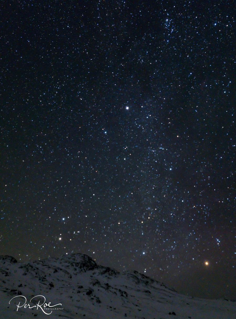 Stjernehimmel set fra Naginnera Ilorneq