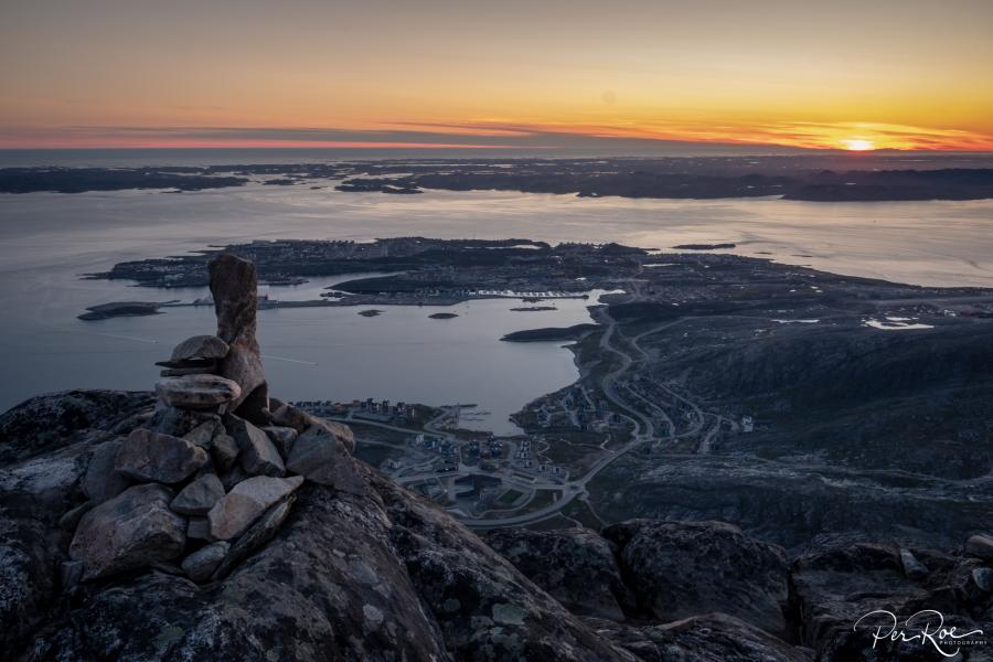 View over Nuuk from Ukkusissaq, 28 July 2018